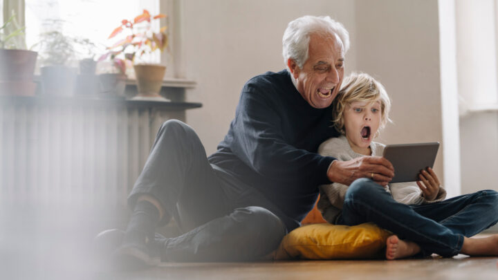 When a well-meaning grandfather takes on babysitting duties, the results are hilariously unforgettable. Source: Getty Images. 